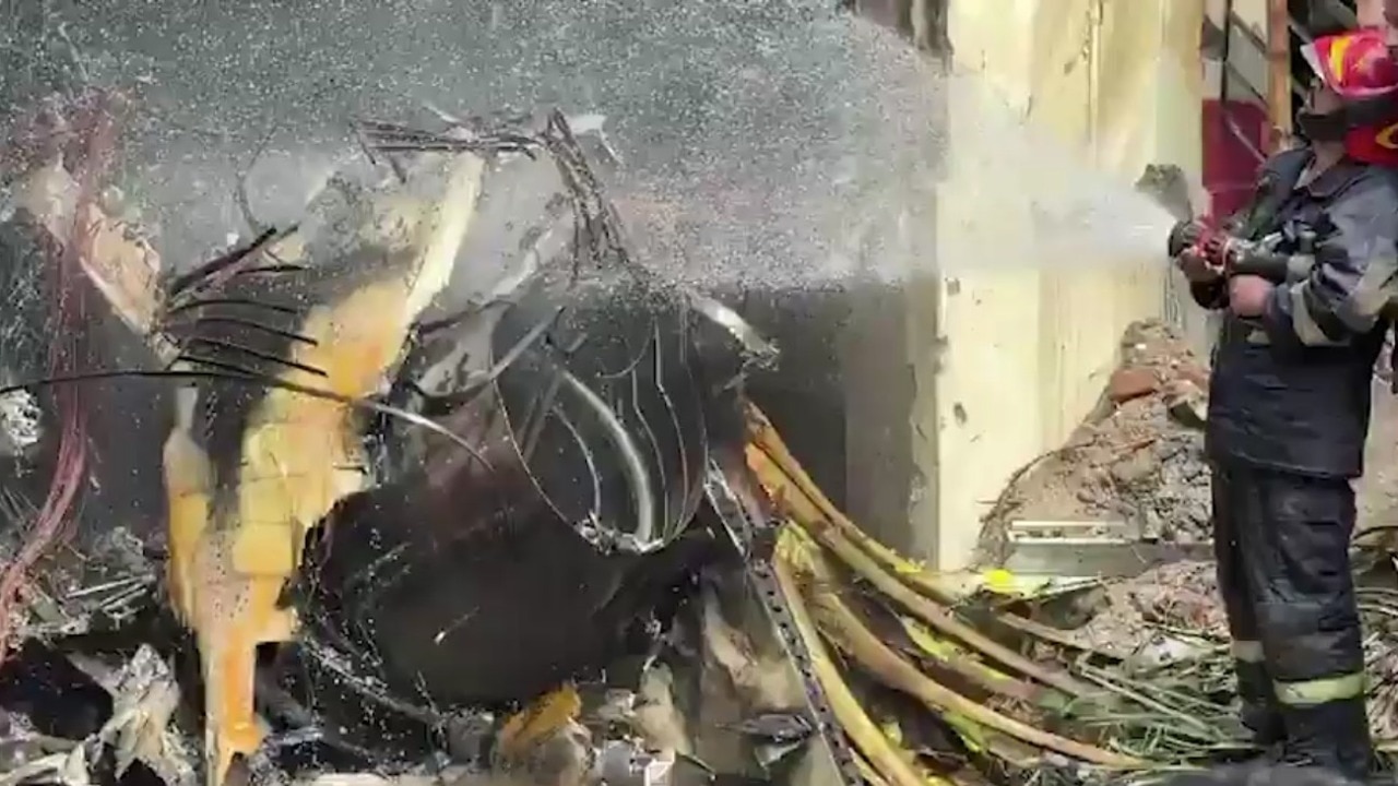iindrojit's tweet card. The China-made F-7 jet of the Air Force crashed into the Milestone School and College building in Dhaka's Uttara area.