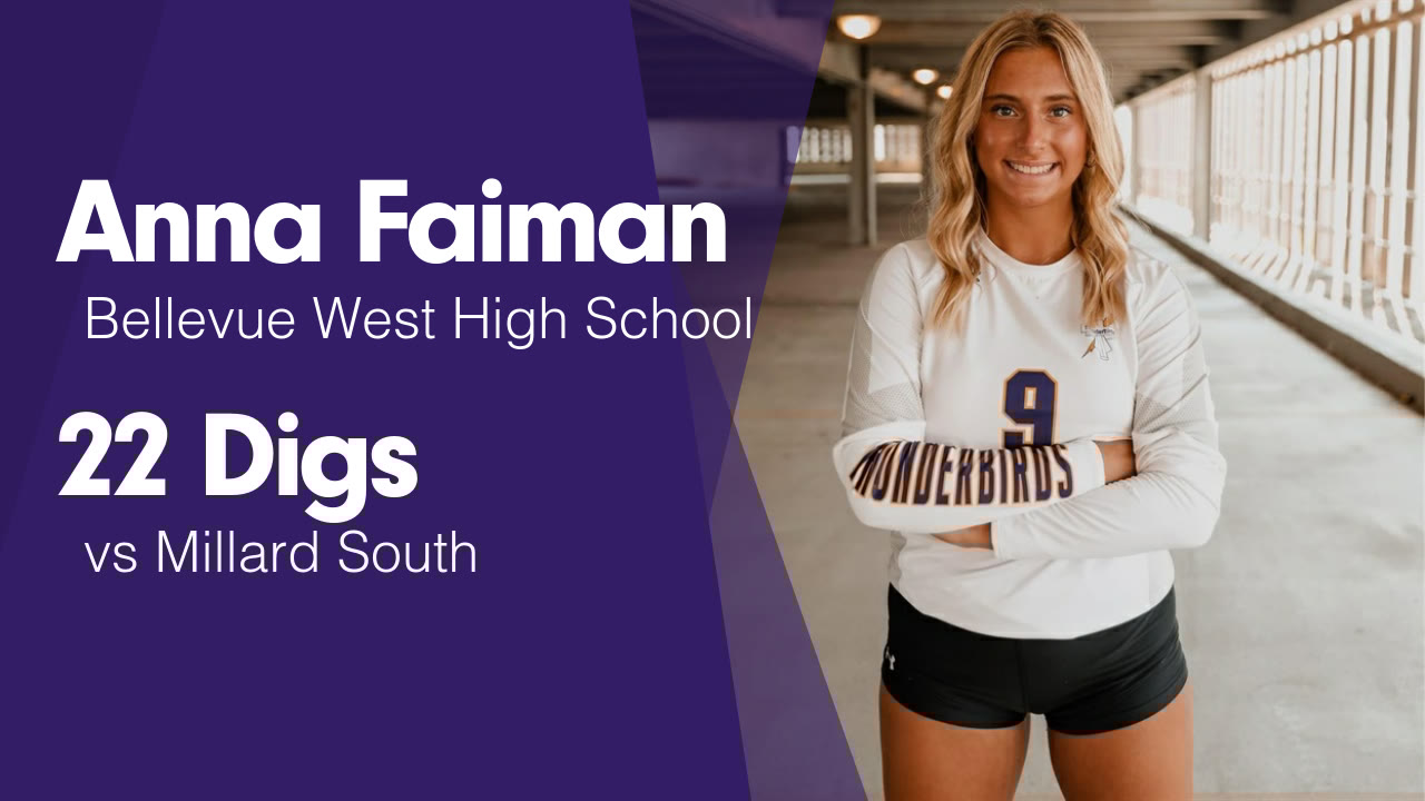 afaiman9's tweet card. 22 Digs vs Millard South