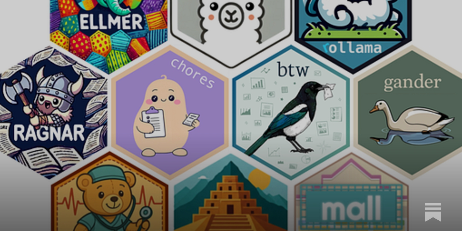 moorejh's tweet card. Python isn't the only game in town anymore: R can interact with local and cloud LLM APIs, inspect and modify your local R environment and files, implement RAG, computer vision, NLP, evals, & much more