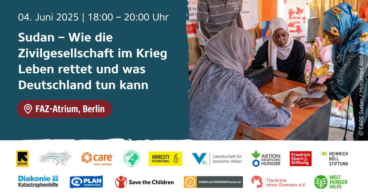 amnesty_de's tweet card. Der Kriegsausbruch im Sudan im April 2023 löste die größte humanitäre Krise weltweit aus und zwang Millionen zur Flucht. Seitdem leisten zivilgesellschaftliche Akteur*innen unter extremen Bedingungen...