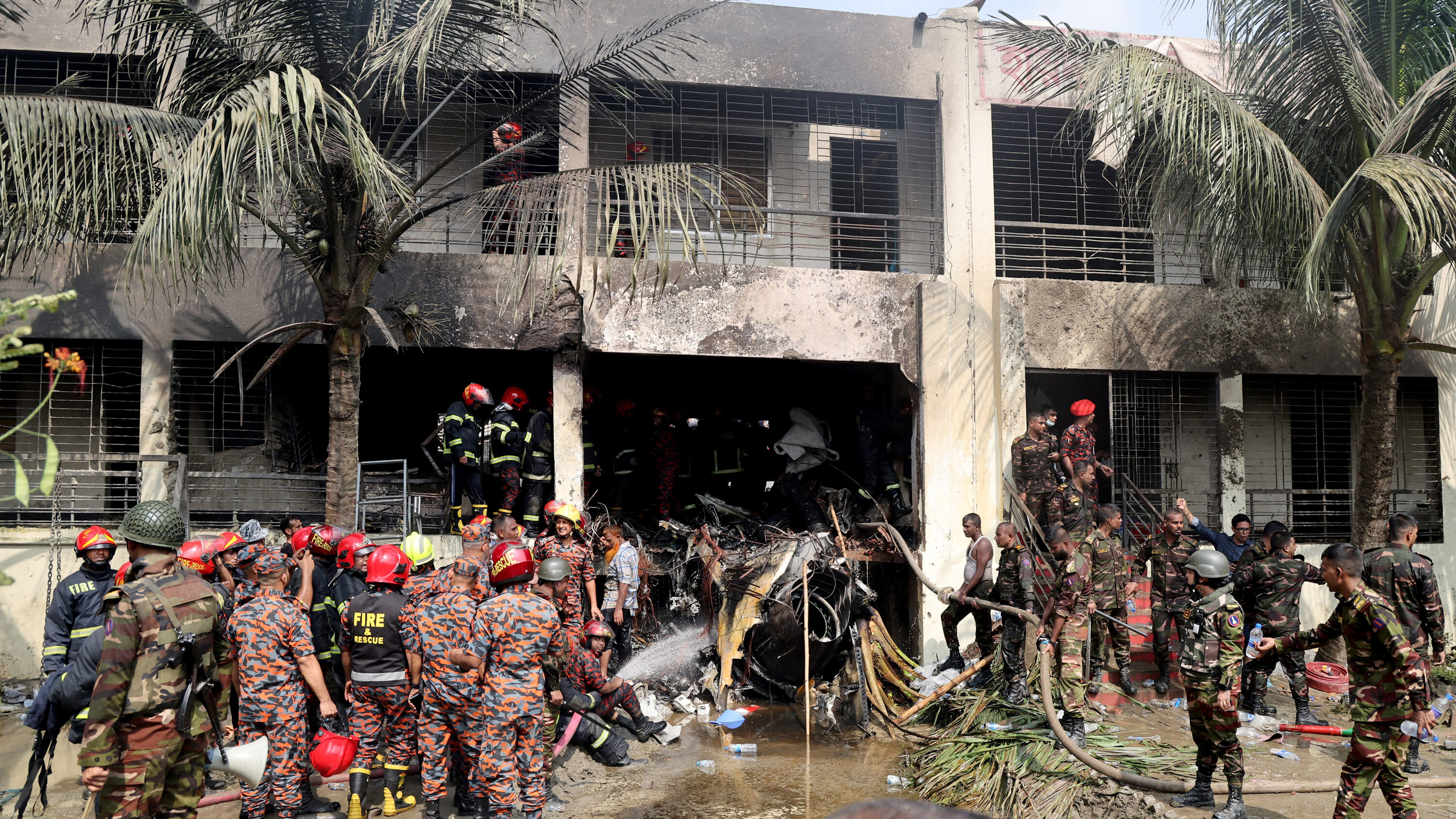nytimes's tweet card. Dozens were injured after the aircraft crashed in Dhaka, Bangladesh’s capital, according to national fire officials.