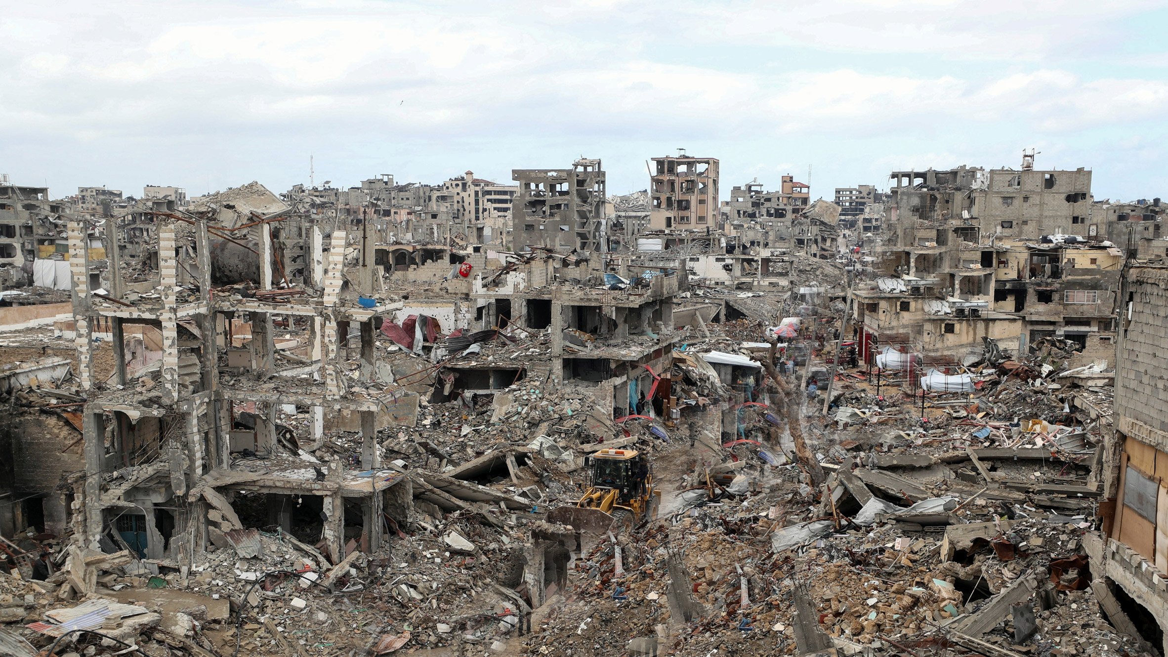 dezeen's tweet card. Israel has used controlled explosions and bulldozers to demolish thousands of civilian buildings across Gaza in recent weeks, a BBC investigation has found.
