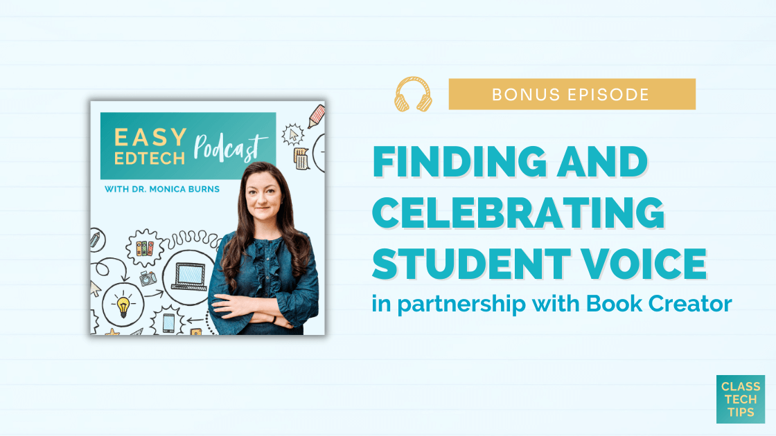 ClassTechTips's tweet card. Explore creative storytelling strategies that celebrate student voice! Get Book Creator resources and tips for Be An Author Month.