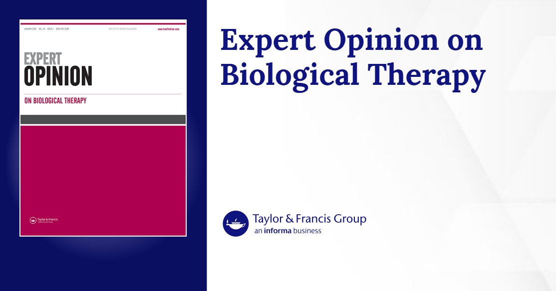 MarcelTrefny's tweet card. Published in Expert Opinion on Biological Therapy (Vol. 24, No. 4, 2024)