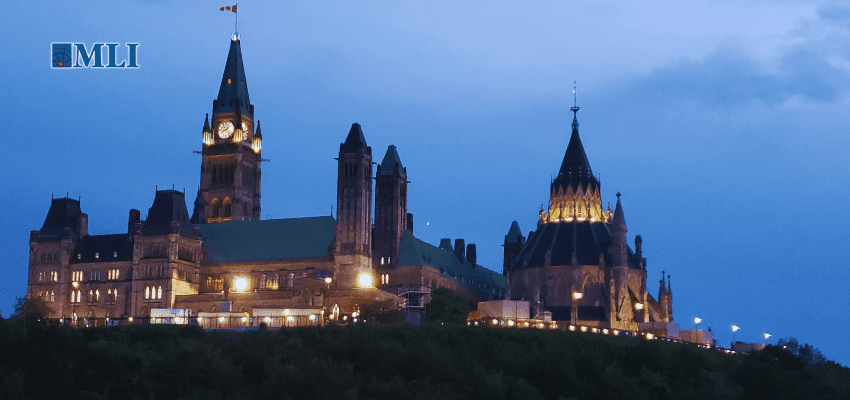 MLInstitute's tweet card. Canada’s leaders condemn democratic backsliding abroad, but never grapple with how they permit — and promote — illiberal governance at home.