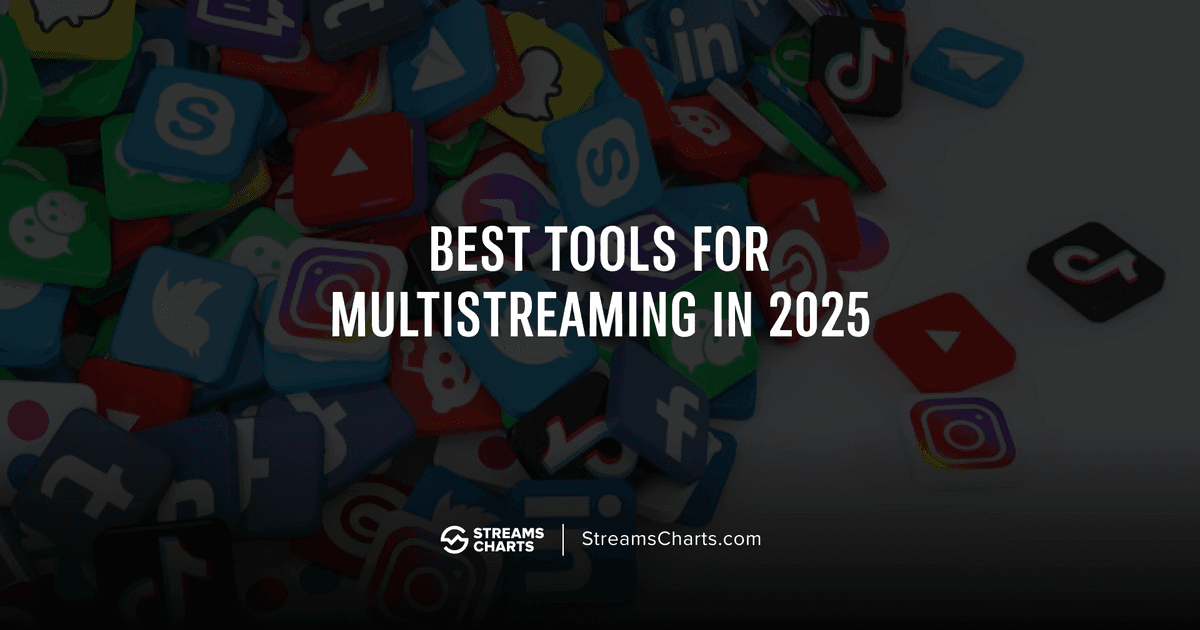 StreamsCharts's tweet card. Discover the top multistreaming tools in 2025, including Restream, StreamYard, StreamElements, OBS Multi-RTMP, and Meld Studio. Learn how to simulcast on Twitch, YouTube, and Kick, compare features,...