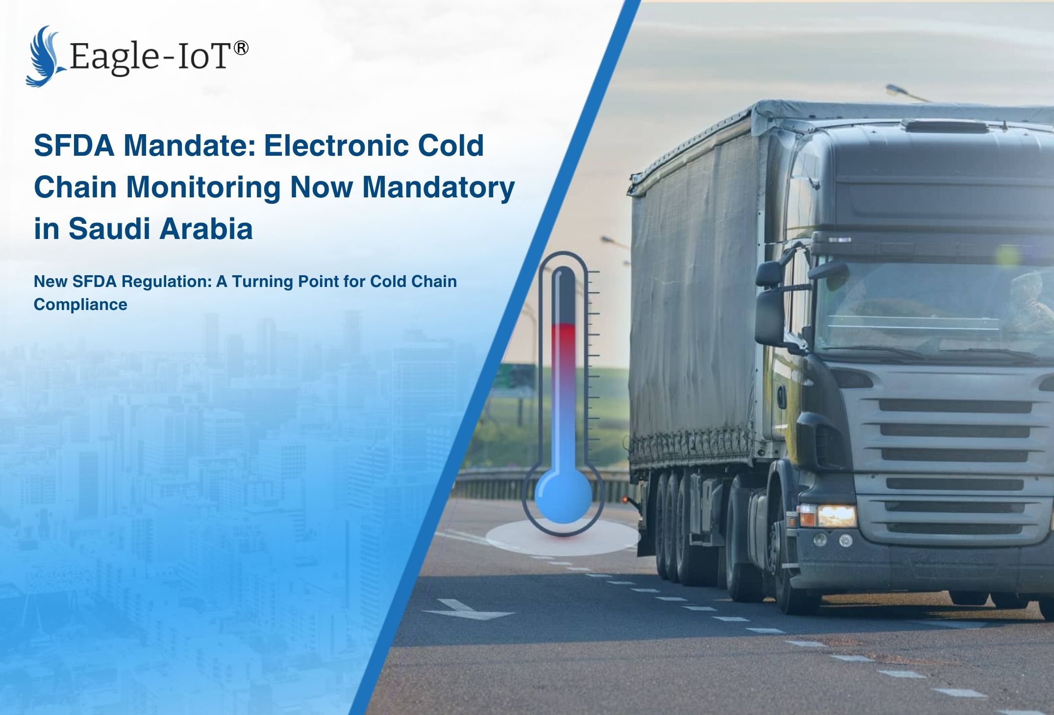 Eagle_IoT's tweet card. In a landmark move to safeguard public health and enhance food quality, the Saudi Food and Drug Authority (SFDA) has issued a mandatory directive: All refrigerated and frozen food facilities—includ...