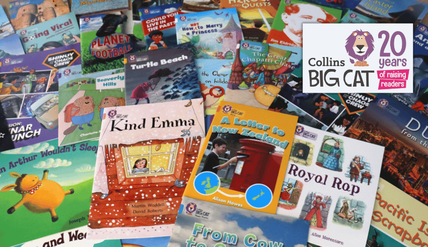 CollinsPrimary's tweet card. We explore the origins, impact and guiding principles of Collins Big Cat and discover why it continues to ignite a love of reading...