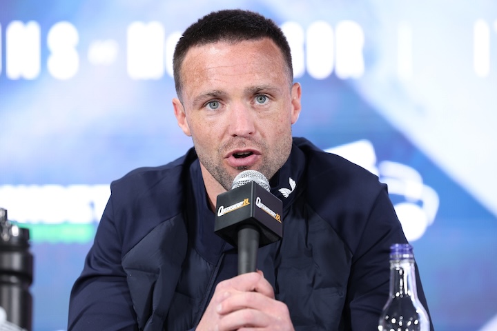 pugboxing's tweet card. Former undisputed 140lbs champion Josh Taylor has had to retire from the sport with an eye injury.