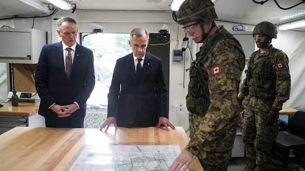 Murray_Brewster's tweet card. Saying that the era of the United States' dominance on the world stage is over, Prime Minister Mark Carney has committed his government to meeting the NATO benchmark target of two per cent of the...