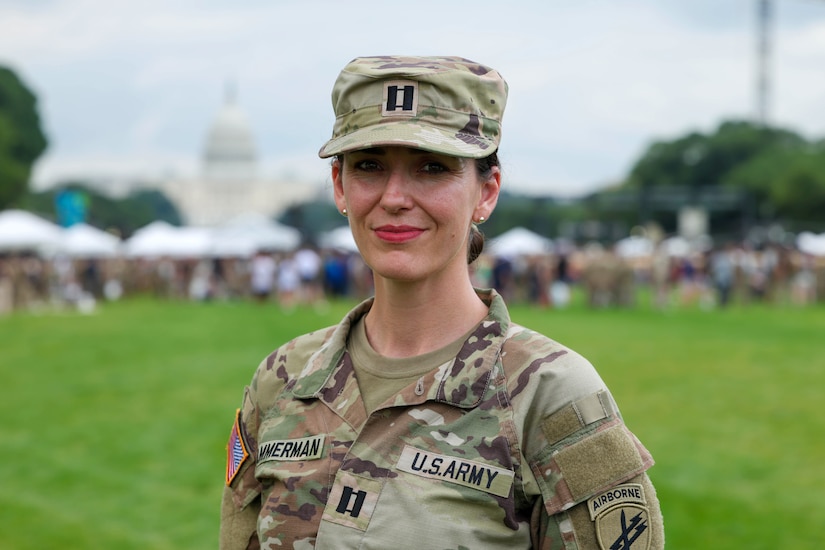 USArmyReserve's tweet card. Capt. Cynthia Ammerman grew up on farmland in rural Missouri, just south of Kansas City. Her family’s roots in the area go back generations. While her grandfathers and other relatives served in the