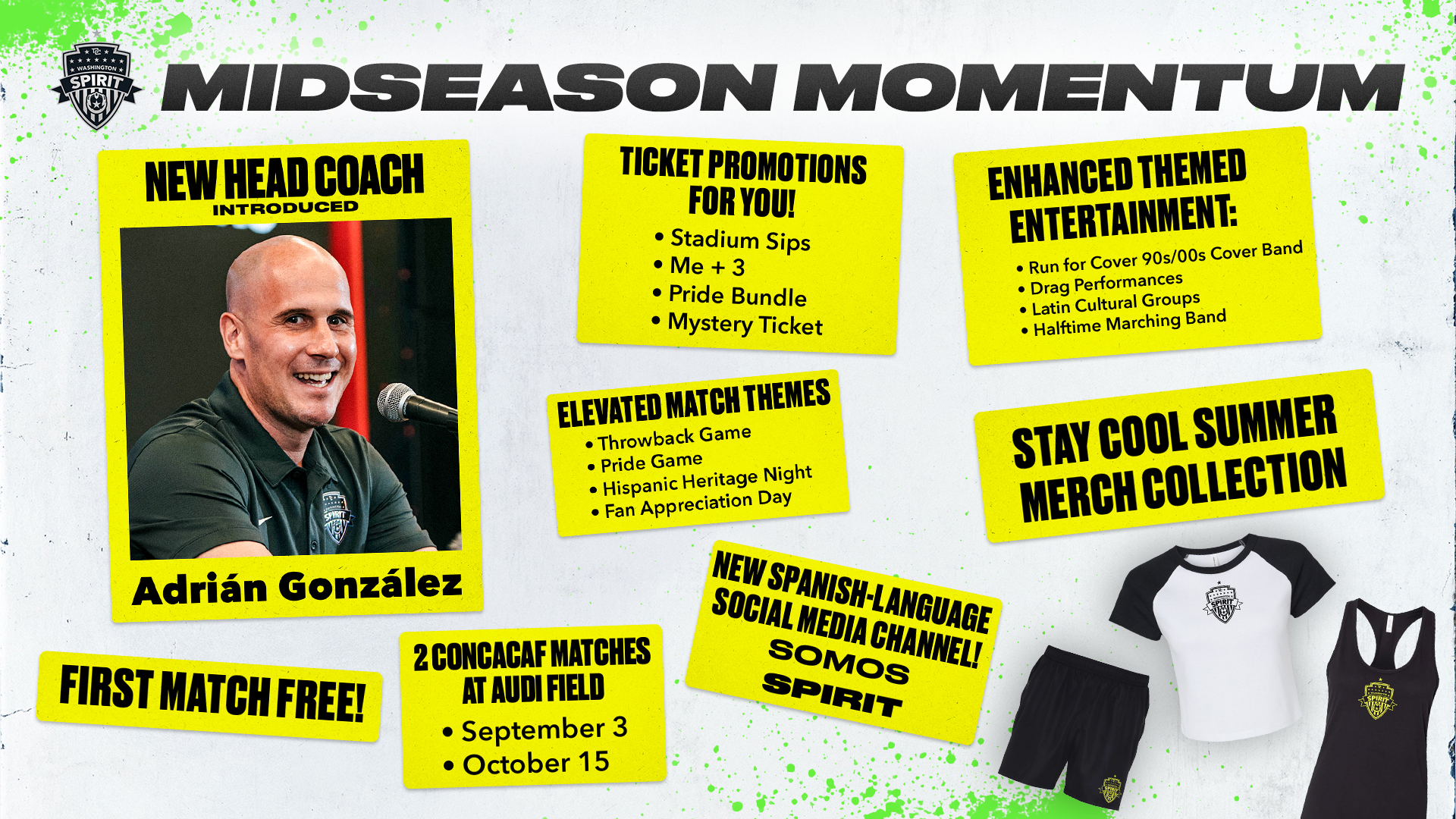 WashSpirit's tweet card. Washington, D.C. (07/21/2025) – As the Washington Spirit prepares to enter the race for the NWSL Championship in the second half of the season, the club is introducing a slate of new fan experiences,...