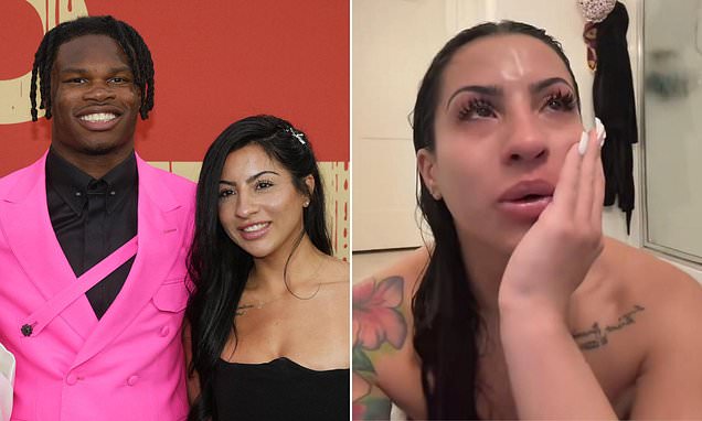 Daily_MailUS's tweet card. Leanna Lenee, the wife of Jacksonville Jaguars rookie star Travis Hunter, shared a video of her breaking down in tears as she was in the middle of brutal scrutiny from online trolls.