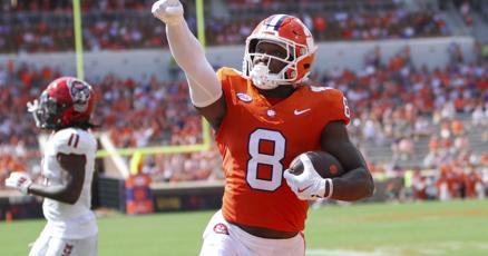 PCGreenville's tweet card. With Phil Mafah in the NFL, Dabo Swinney and the Tigers have to find a new running back. Will it be David Eziomume, Jarvis Green, Keith Adams Jr., or another?