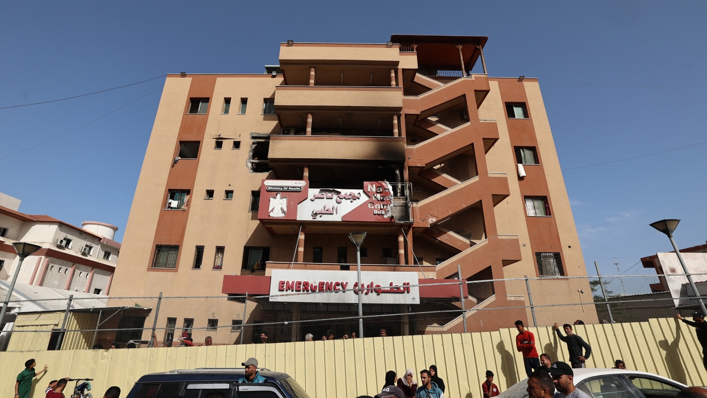 elgindy_'s tweet card. Dr. Nick Maynard tells NPR he's treating children shot at food distribution sites and witnessing what he believes is the systematic destruction of Gaza's civilian infrastructure.