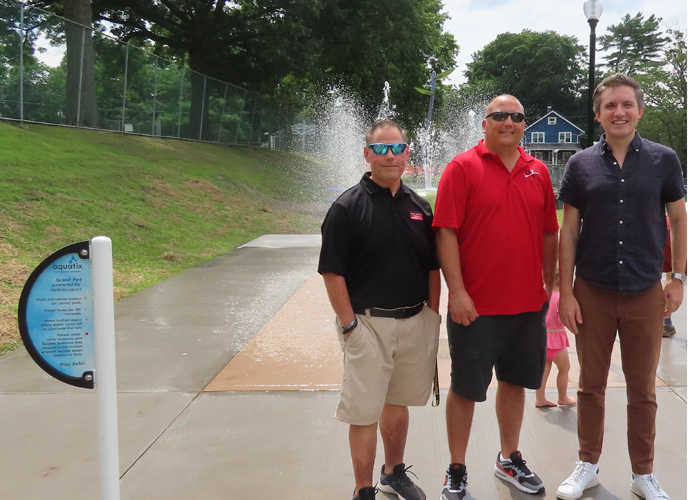NYSenDems's tweet card. PORT JERVIS – Port Jervis has an exciting new playground component that is helping to keep kids cool on hot summer days!    The city’s newly constructed 20ft. by 40 ft. Church Street Park Splash Pad...