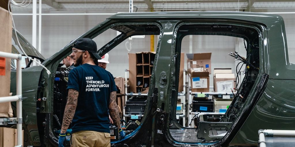 GovPritzker's tweet card. Automotive seating manufacturer Adient is setting up shop next to the Rivian plant in Normal as the EV maker gears up to make a new, smaller SUV.