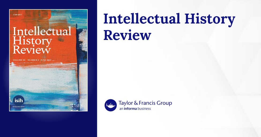IHRjournal's tweet card. Published in Intellectual History Review (Ahead of Print, 2025)