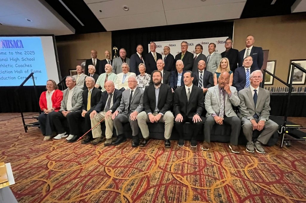 GeauxPrepsLA's tweet card. Louisiana Treasures: Frank Monica, Ruthie Dugal inducted into NHSCA Hall of Fame