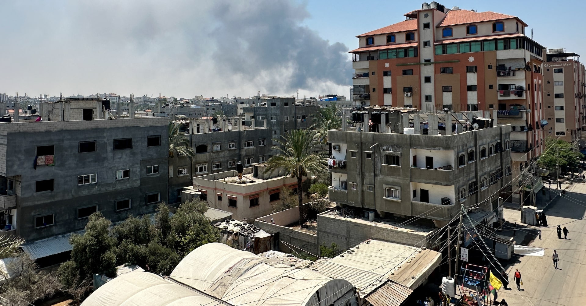 evanhill's tweet card. Israeli tanks pushed into southern and eastern districts of the Gazan city of Deir al-Balah for the first time on Monday, an area where Israeli sources said the military believes hostages may be held.