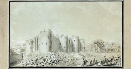 InsideNoVA's tweet card. “The Destruction of the Bastille,” an ink-wash drawing created just weeks after the Bastille fell during the French Revolution, will be on display at George Washington’s Mount Vernon for three