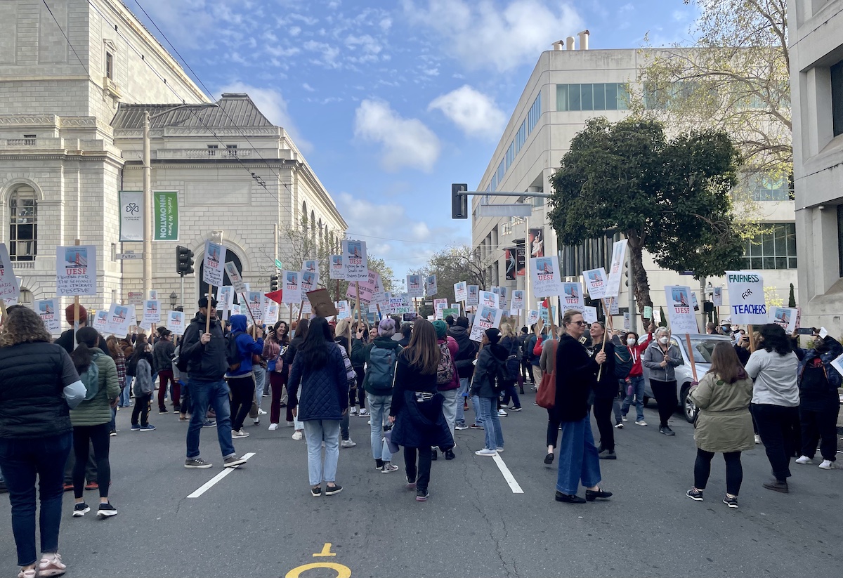 gilarezada's tweet card. Two unions — the San Francisco teachers’ union and the union for school staff — are readying for possible strikes as soon as October.