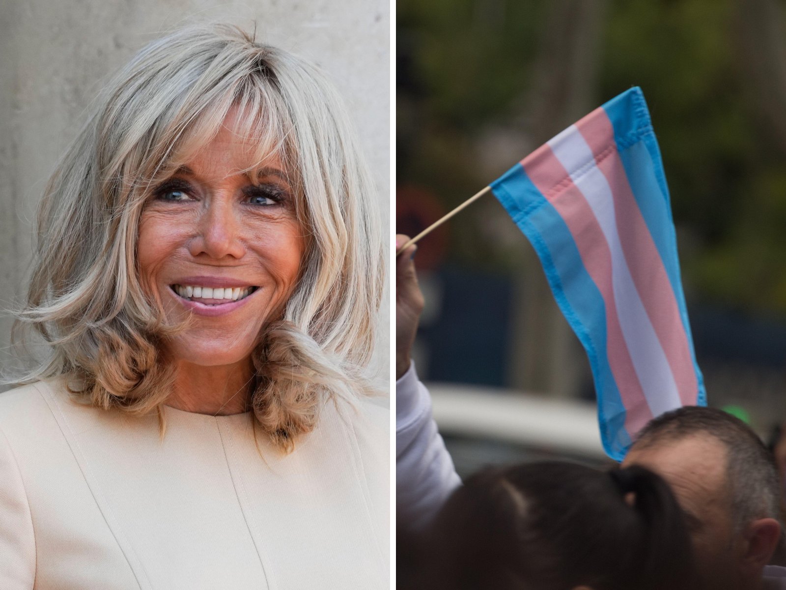 NewstalkFM's tweet card. For years now, Brigitte Macron has been dogged by fake rumours that she was assigned male at birth and transitioned afterwards. 