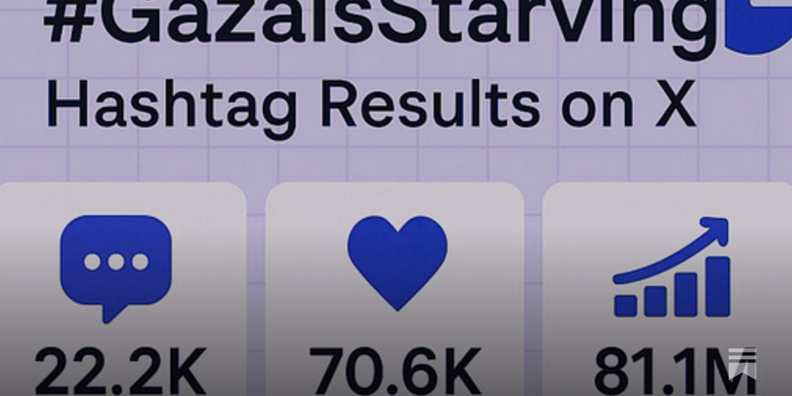 NewSamawal's tweet card. Al-Jazeera amplifies the "#GazaIsStarving" hashtag — a new analysis by Jewish Onliner reveals a coordinated disinformation effort from Arabic-speaking countries to sway English-language discourse