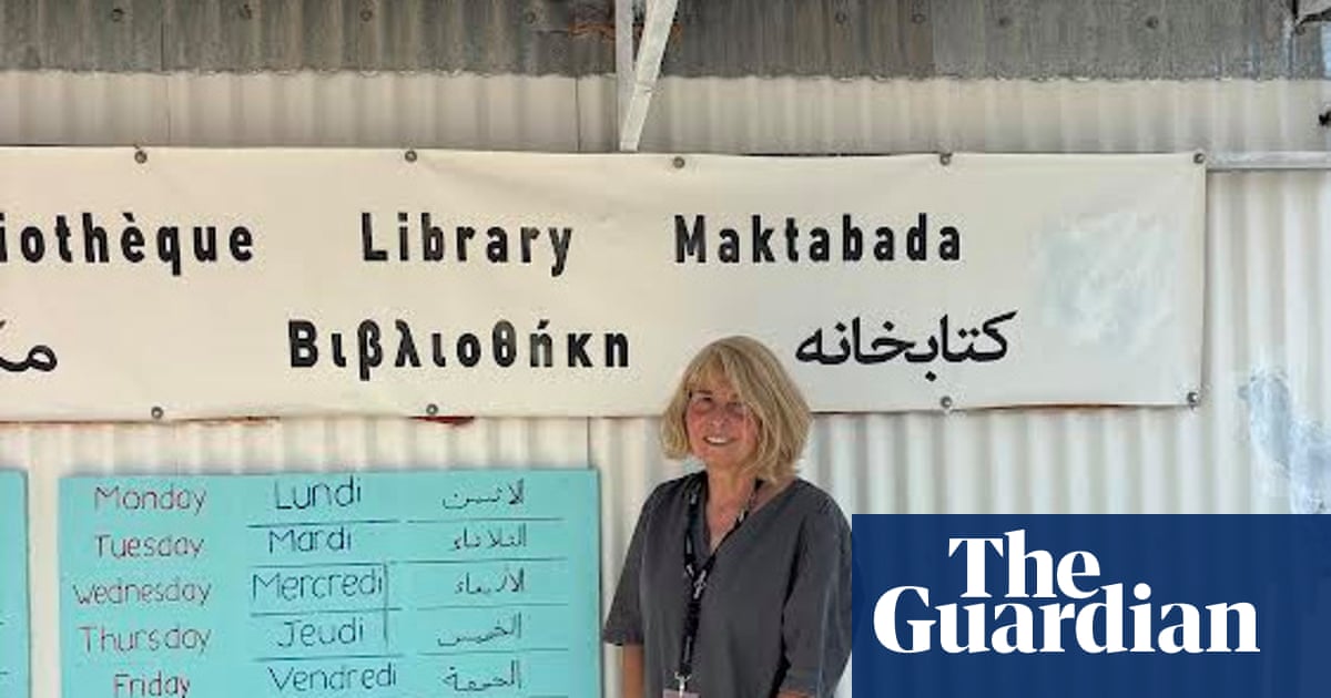 publiclibnews's tweet card. Rather than retiring to Greece, 71-year-old Ruth Miller created ‘a sanctuary of hope and healing’ in a refugee camp