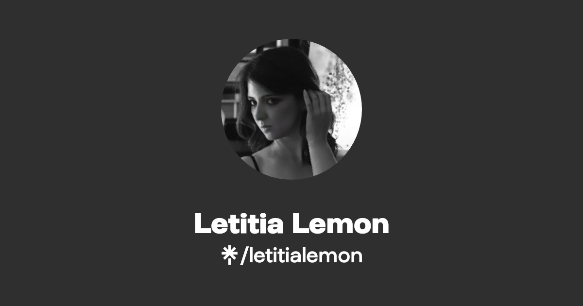 LetitiaTHELemon's tweet card. Actor, immersive theatre performer, event host, TV presenter, model & voiceactor