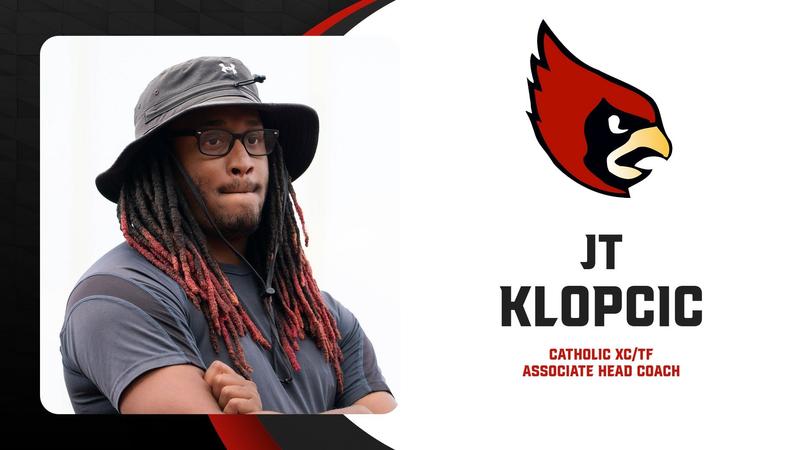 CatholicU_Cards's tweet card. WASHINGTON, D.C. - Director of Cross Country and Track & Field Steve Rahn announced the hiring of JT Klopcic as the program's new Associate Head Coach of Cross Country and Track & Field Assistant...