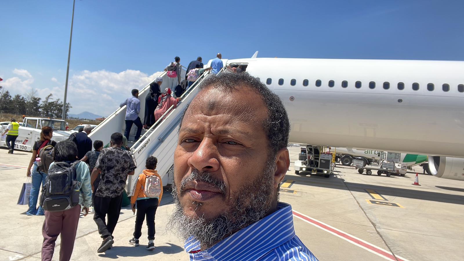 MiddleEastEye's tweet card. Yaslam Altayeb says he was tortured by the Rapid Support Forces and wants the British government to act