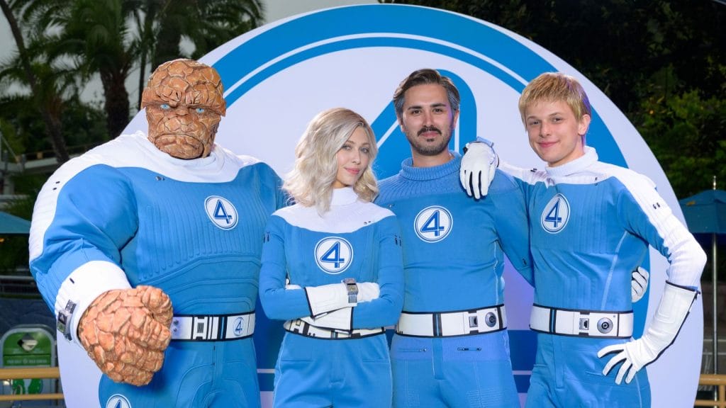 dlnt's tweet card. The Fantastic Four and their robot assistant H.E.R.B.I.E. will be visiting Disneyland Park for a limited time starting this week.