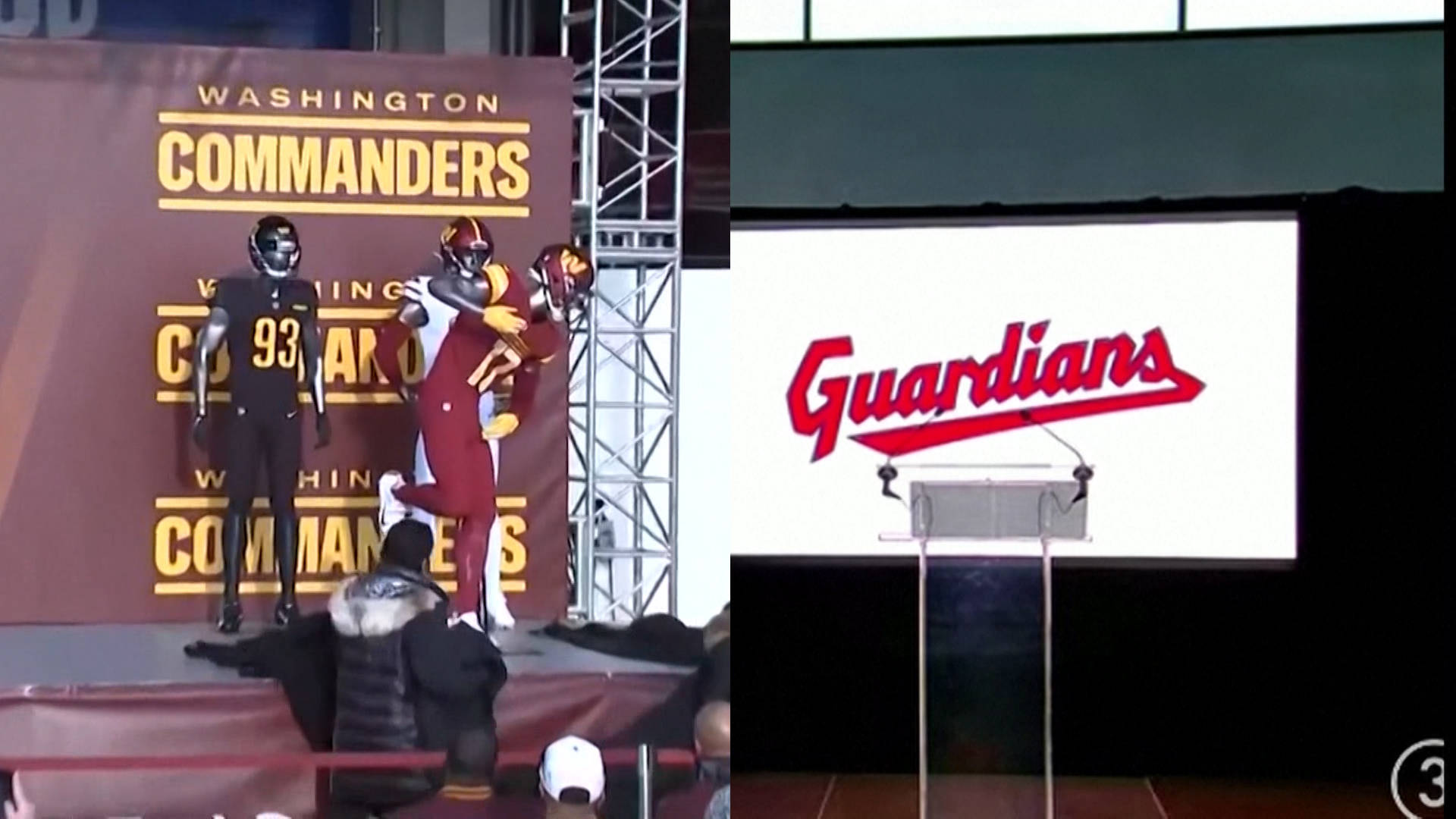 democracynow's tweet card. President Trump is threatening to block a new stadium deal for the Washington Commanders football team unless the team restores its old name, the Redskins. Trump also called for the Cleveland...
