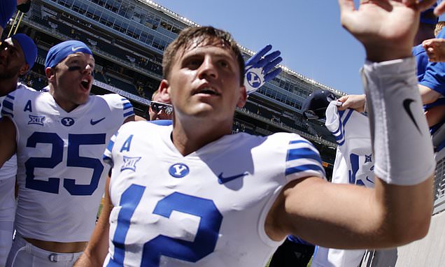 Daily_MailUS's tweet card. Retzlaff was set to be suspended for seven games by BYU after he admitted to having pre-marital sexual intercourse - which violates the strict Honor Code put in place by the school.
