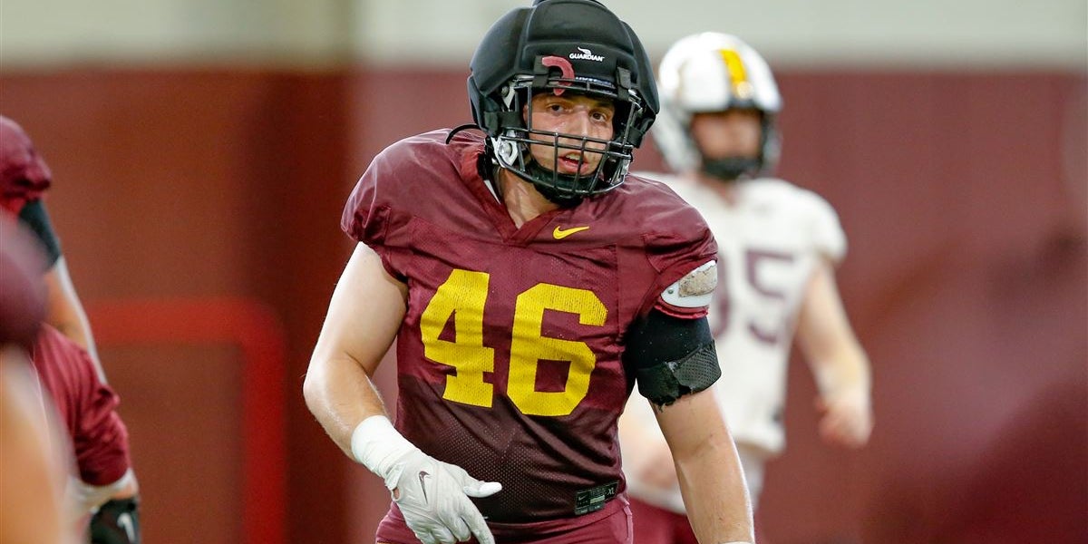RyanJamesMN's tweet card. 6'3 250 pound defensive lineman Lucas Finnessy enters his 6th year with the Gopher program