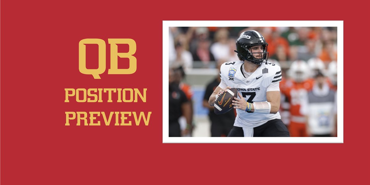 alec_busse's tweet card. Iowa State has one of the best returning quarterbacks in the Big 12. What are the expectations for Rocco Becht and what does the depth and future look like behind him?
