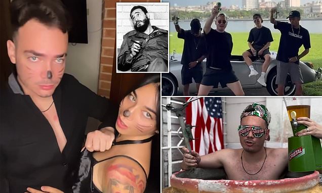 Daily_MailUS's tweet card. Amid all the economic turmoil in Cuba, there is one person who appears unfazed and continues to flash a lavish lifestyle - Fidel Castro's influencer grandson, Sandro.