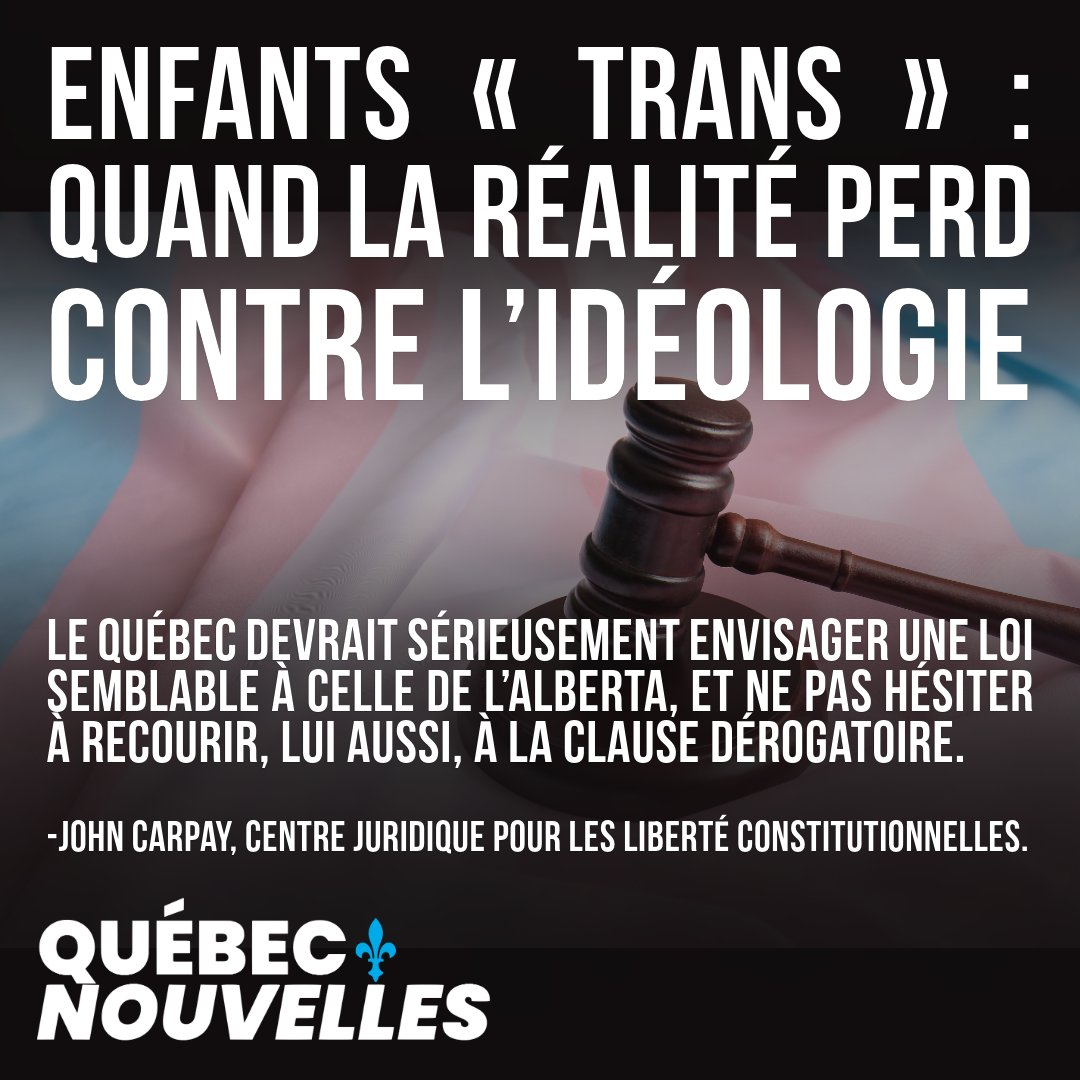 CJLC_JCCF's tweet card. Le 27 juin 2025, la juge Allison Kuntz, nommée par Justin Trudeau, a suspendu temporairement la Loi 26 de l’Alberta, à la demande du groupe militant Egale