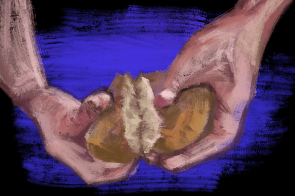 flashfroglitmag's tweet card. My little brother pinches off a big piece from the Body of Christ, plops it right on his tongue, and clamps his mouth shut. Mr. Dean chuckles and shakes his head before offering the Body of Christ …