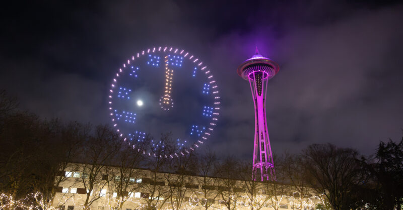 AlaskaAirNews's tweet card. Celebrate New Year’s Eve at the Space Needle with stunning fireworks and special events. Ring in the new year with Seattle’s most iconic landmark.