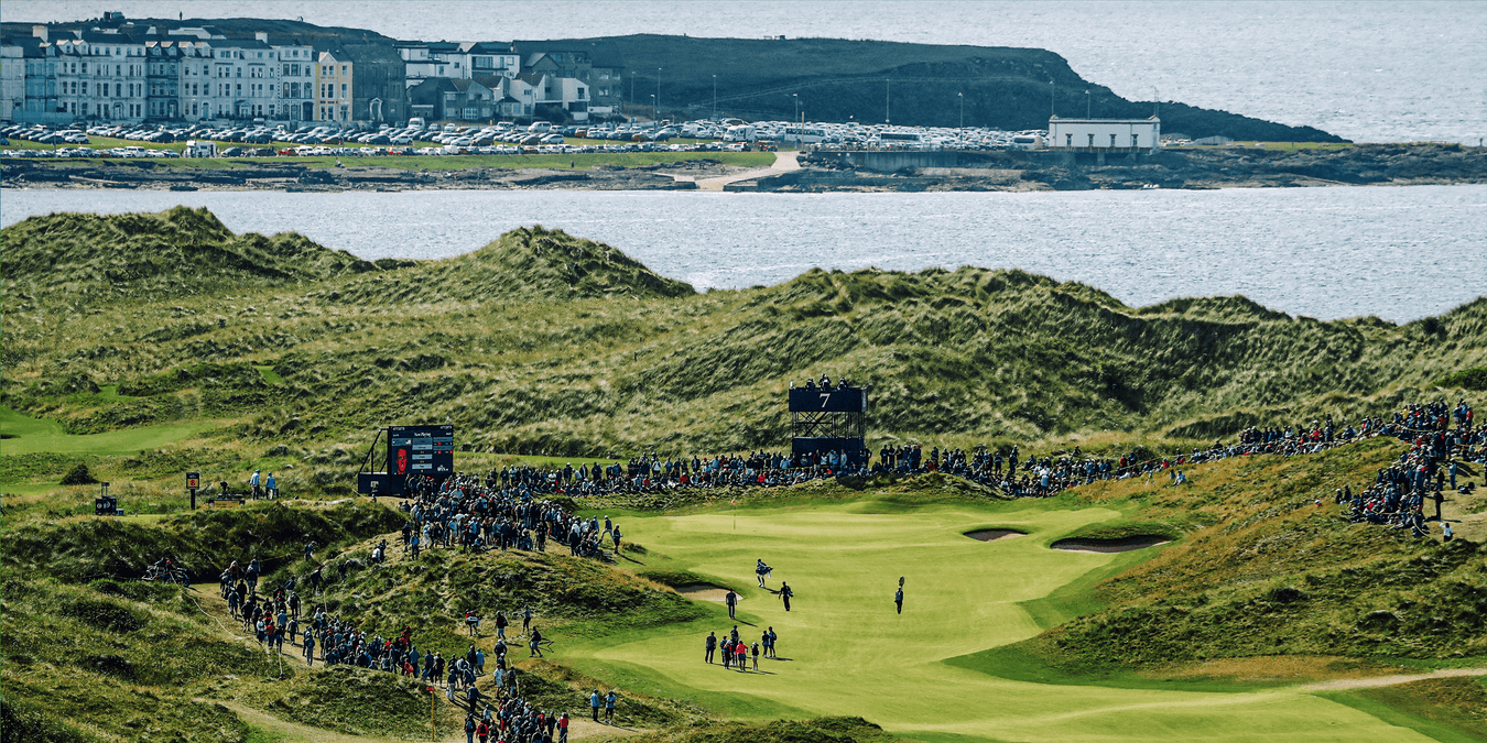 GabbyHerzig's tweet card. Royal Portrush is not only open to visitors, but its yearly membership dues are what the average American golfer spends on public tee times.