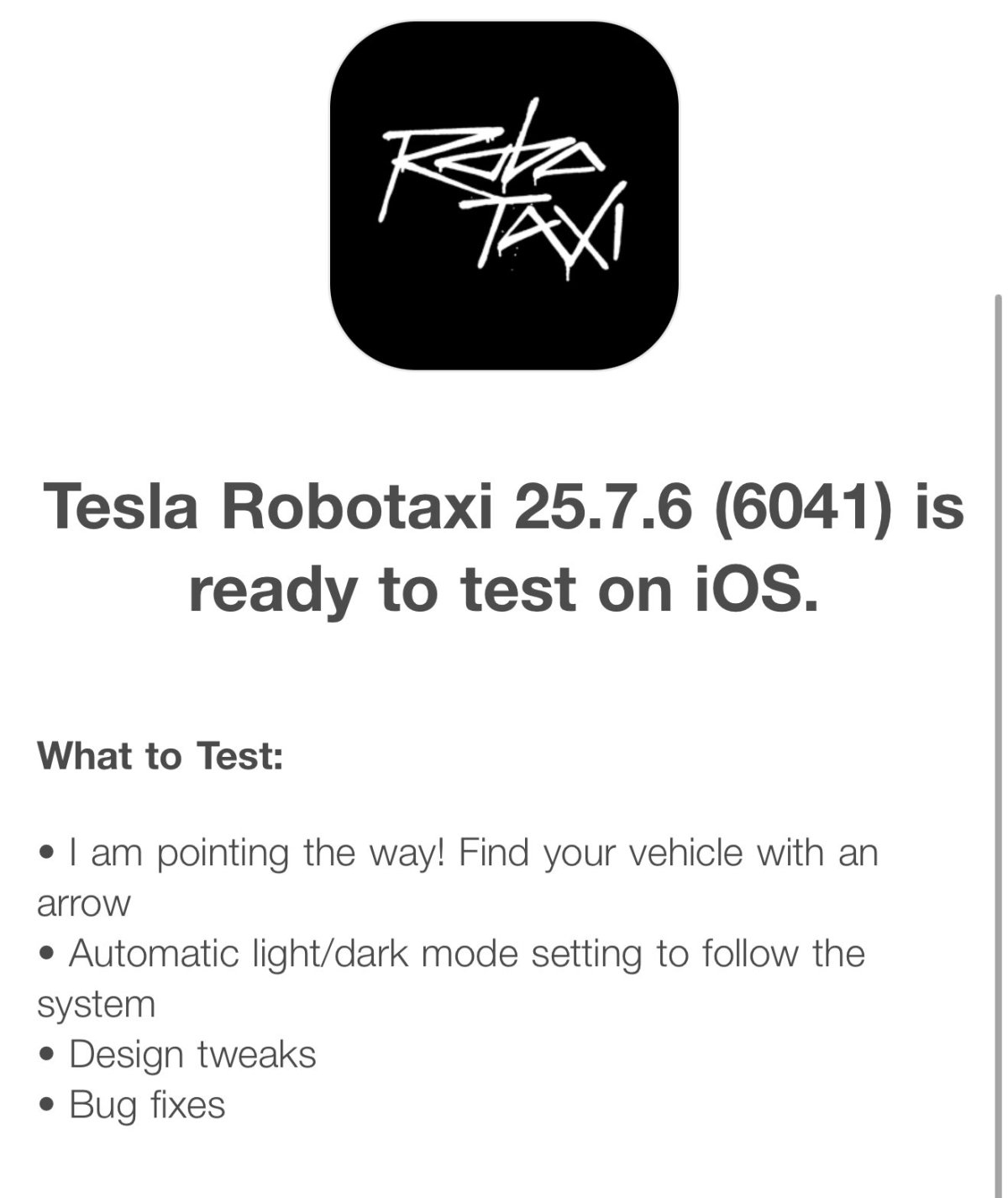 NotATeslaApp's tweet card. Tesla's Robotaxi app gets smarter with dynamic pickups and a vehicle finder arrow. We explore how these changes pave the way for a true Smart Summon.