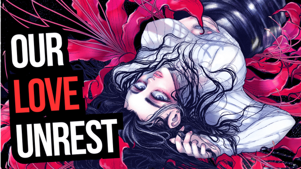 SockoPress's tweet card. Suspense/thriller with mystique & body horror from the writers of hit comic IT EATS WHAT FEEDS IT and ero guro artist BYEBYEYUUNIMOND.