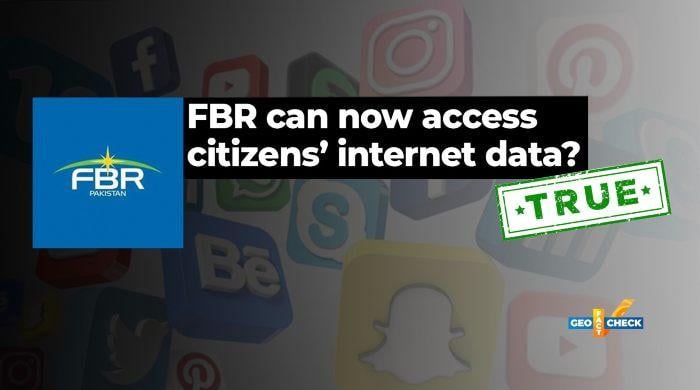 GeoFactCheck's tweet card. Pakistani social media users are circulating claims that recent changes to the tax law have granted the Federal Board of Revenue , Pakistan's primary tax agency, access to the internet browsing...