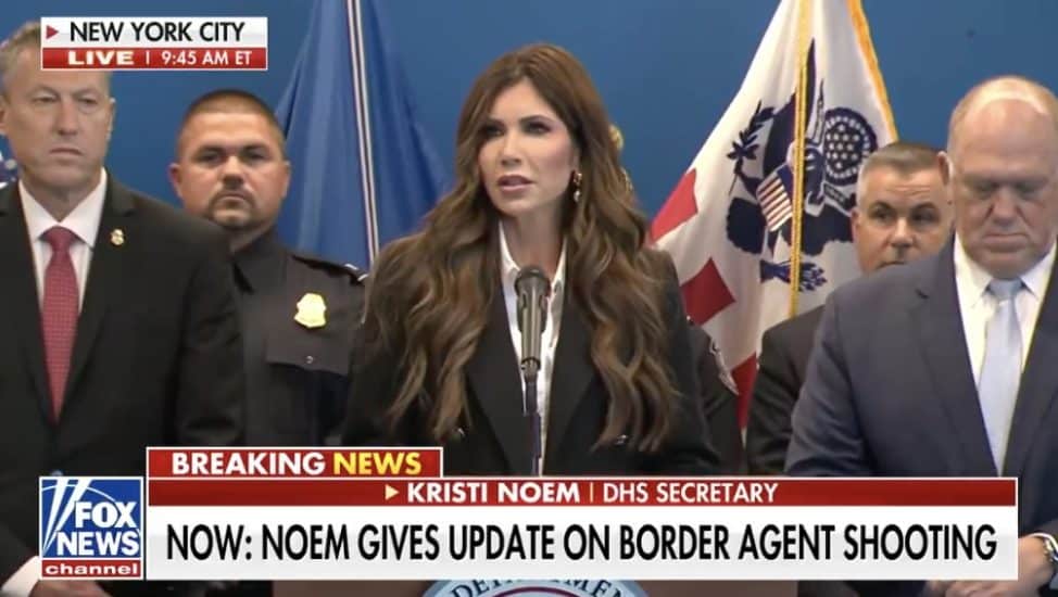 seanhannity's tweet card. During a Monday press briefing, DHS Secretary Kristi Nome provided an update on the illegal migrant who shot an off-duty Border Agent in New York City over the weekend.