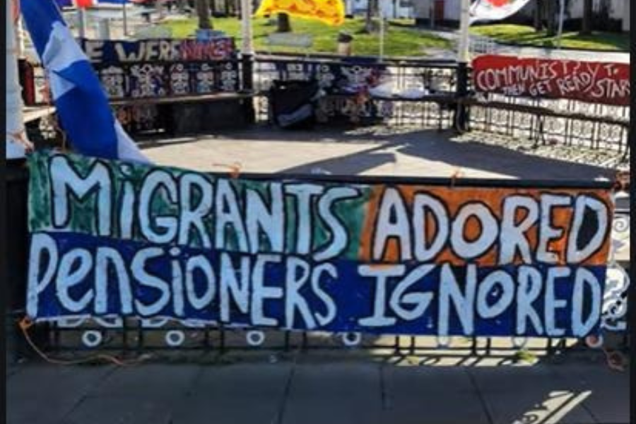 ScotNational's tweet card. A TRADE union group have vowed to stand-up to far-right extremists who have attempted to take over their local campaigning spot with “racist”…