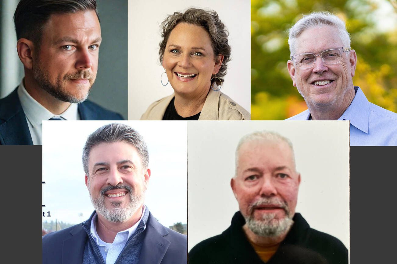 EverettHerald's tweet card. Five people are aiming to take the open seat left after current council member Mary Fosse announced she would not run for reelection.