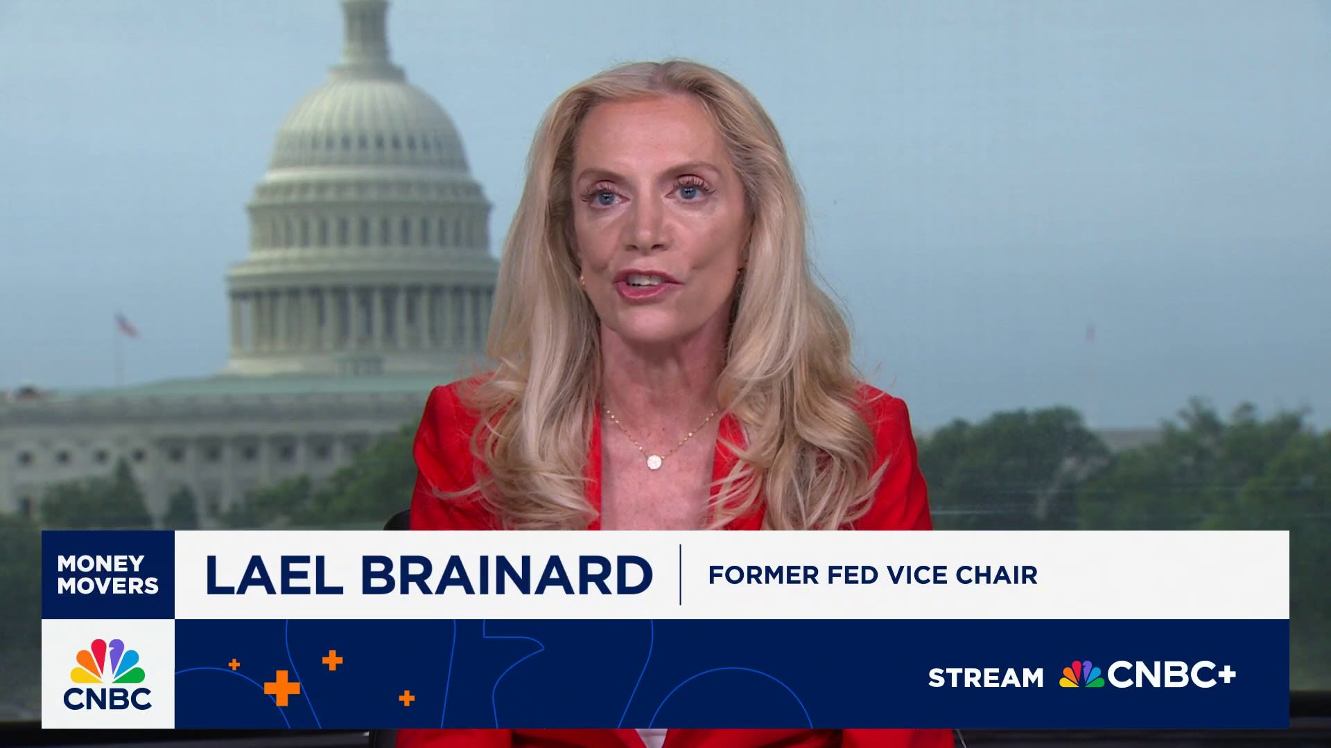 moneymoverscnbc's tweet card. Lael Brainard, Fmr. Fed Vice Chair, joins 'Money Movers' to discuss Trump versus the Fed and transparency demands for the Fed.