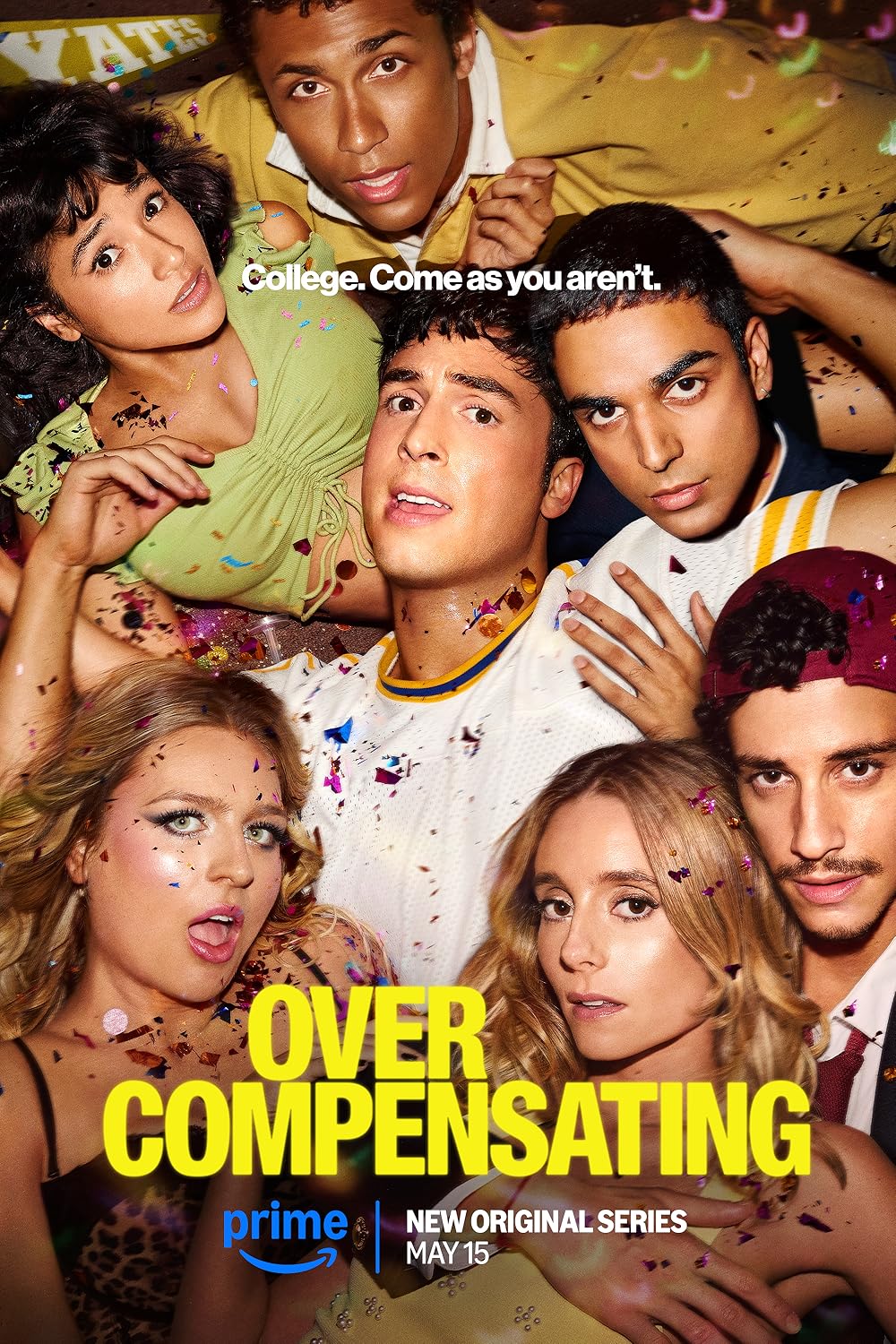 michelnjeim's tweet card. Overcompensating: Created by Benito Skinner. With Benito Skinner, Wally Baram, Mary Beth Barone, Adam DiMarco. Follows Benny, a football player, as he struggles to accept his sexuality in college,...